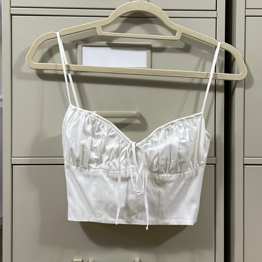 NWOT House of CB White Corset Top - XS